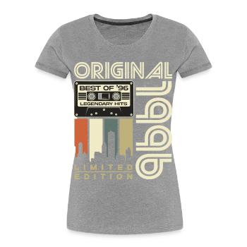 1996 Vintage Born 30th Birthday Gift - Women's Premium Organic T-Shirt -  - Front - Mia (176cm)