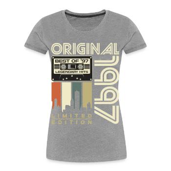 1997 Vintage Born Birthday Retro Gift - Women's Premium Organic T-Shirt -  - Front - Mia (176cm)