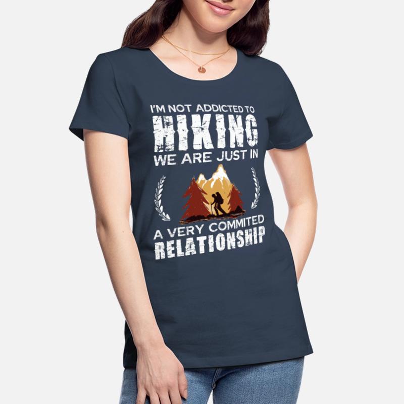 Hiking Commitment Tee Design Frauen Premium Bio T-Shirt