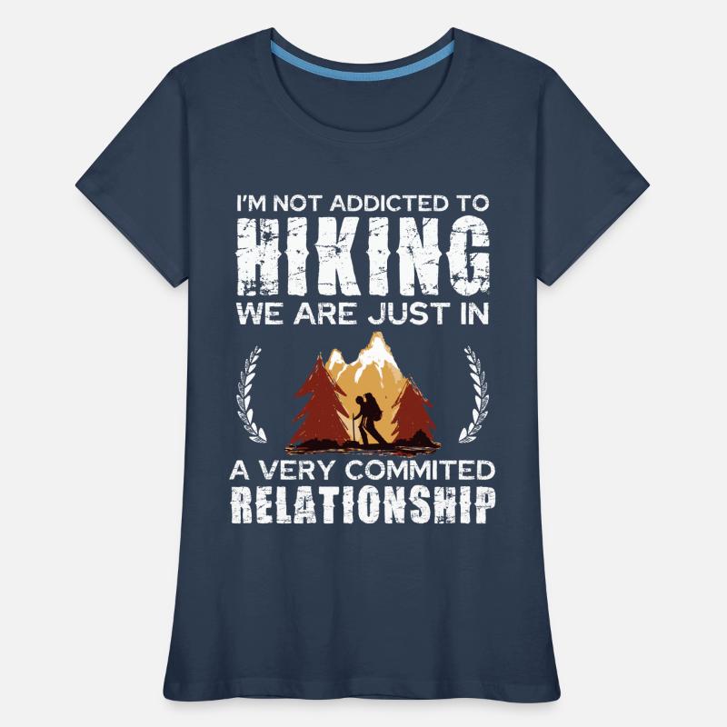 Hiking Commitment Tee Design Frauen Premium Bio T-Shirt