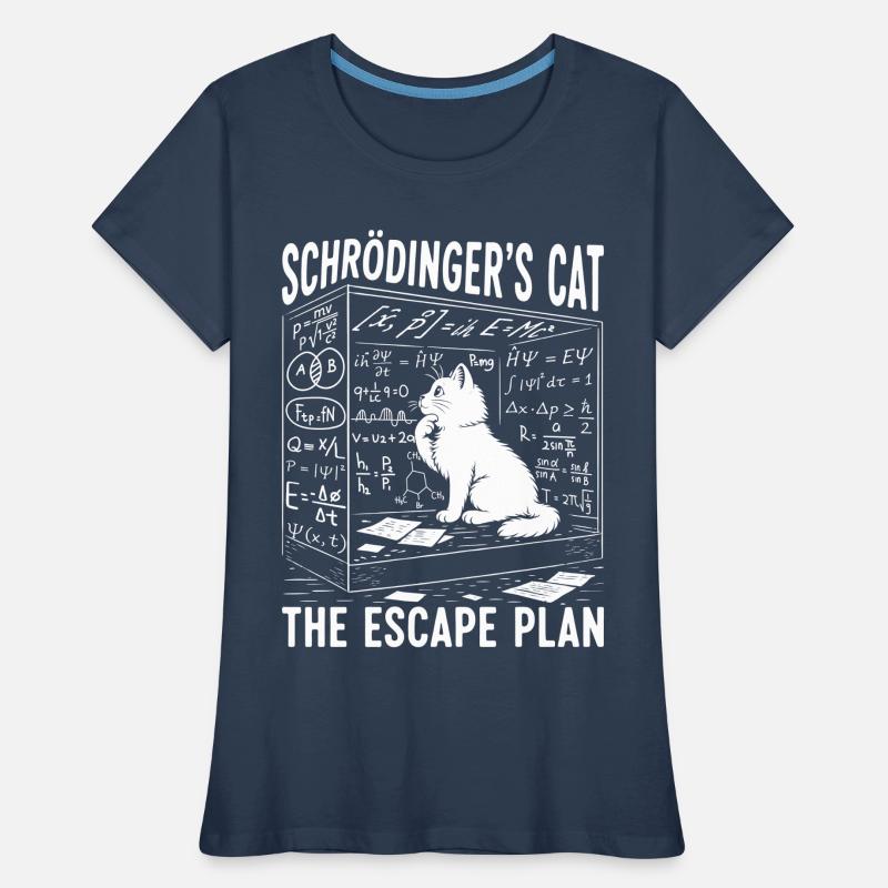 Le Chat de Schrödinger Le Plan d’évasion T-shirt bio Premium Femme