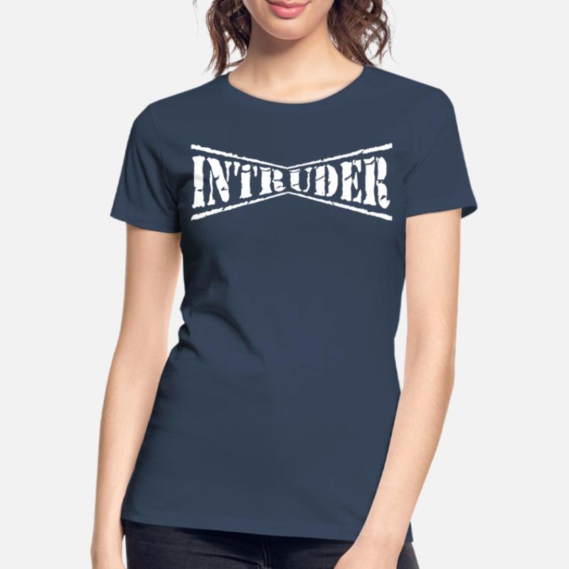 intruder hacker eindringling clan sticker computer Frauen Premium Bio T-Shirt
