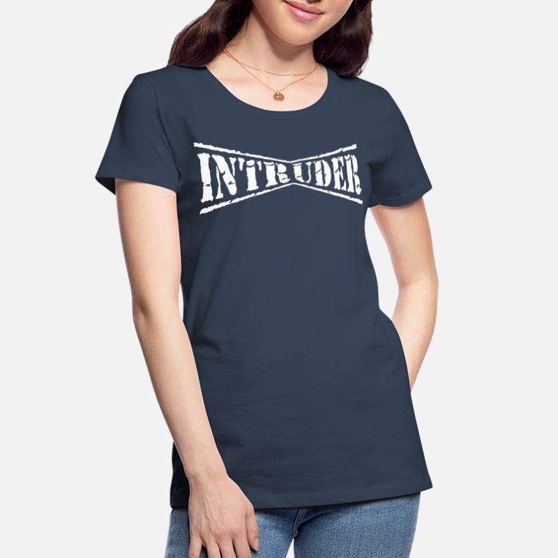 intruder hacker eindringling clan sticker computer Frauen Premium Bio T-Shirt