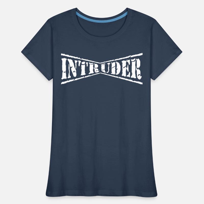 intruder hacker eindringling clan sticker computer Frauen Premium Bio T-Shirt