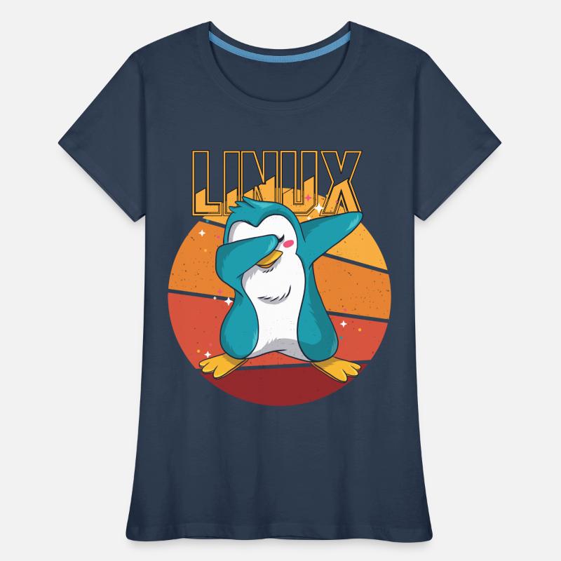 Geek Linux Root Party Penguin Nerd Programmer Comp Frauen Premium Bio T-Shirt