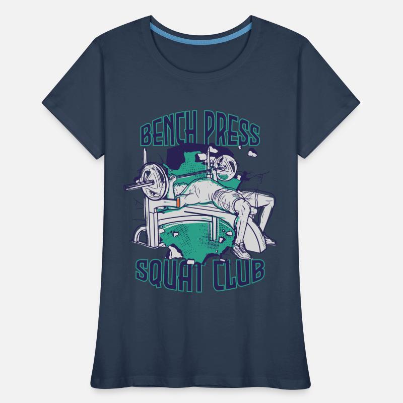 Bench Press Training Strength Training Gym M Women's Premium Organic T-Shirt