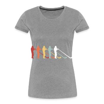Musikinstrument Alphorn Schweizer Musikant Schweiz - Frauen Premium Bio T-Shirt - Navy - Vorne - Mia (176cm)