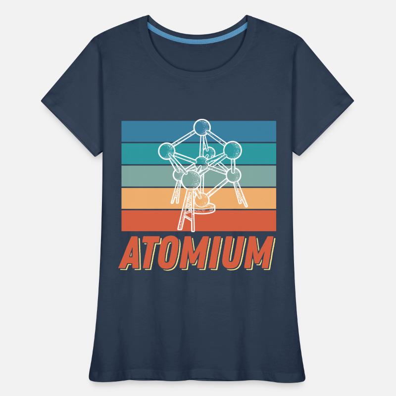 Atomium Science Atomic nucleus Physics Atomic physicist Women's Premium Organic T-Shirt