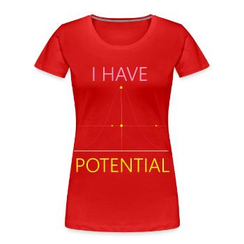Futur physicien Science Nerd I - T-shirt bio Premium Femme - bleu marine - Devant - Mia (176cm)