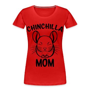 Chinchilla disant maman drôle Chinchilla cadeau - T-shirt bio Premium Femme - bleu marine - Devant - Mia (176cm)