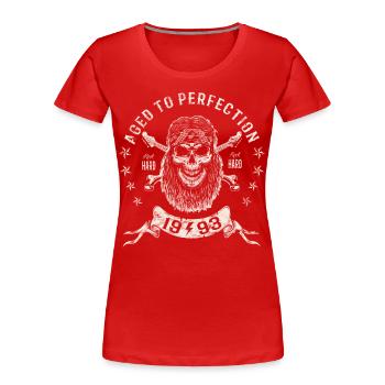 1993 Geburtstag Aged to perfection Rock Hard - Frauen Premium Bio T-Shirt - Navy - Vorne - Mia (176cm)