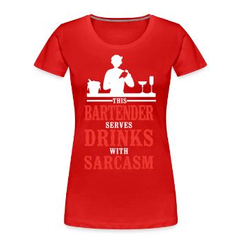 Bartender Mixologist This - Women's Premium Organic T-Shirt - navy - Front - Mia (176cm)