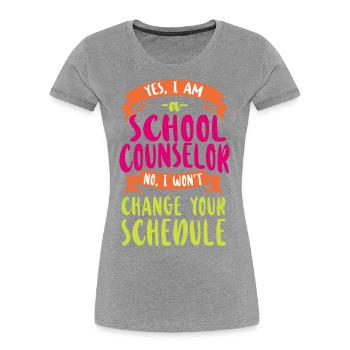 Conseiller scolaire Oui Je suis une école - T-shirt bio Premium Femme - bleu marine - Devant - Mia (176cm)