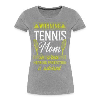 Funny Tennis Player Racket Mom - Women's Premium Organic T-Shirt - navy - Front - Mia (176cm)