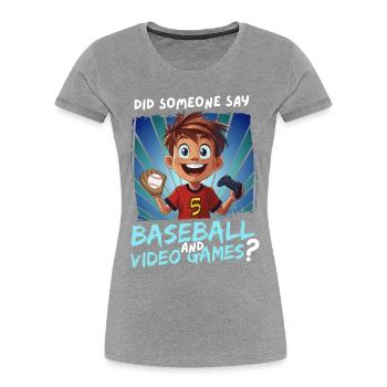 5e anniversaire de baseball et de jeux pour les enfants de 5 ans - T-shirt bio Premium Femme - bleu marine - Devant - Mia (176cm)
