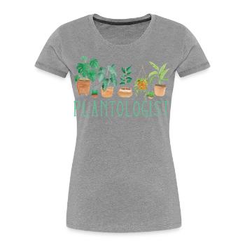 Plant Lover Gardening Plantologist - Frauen Premium Bio T-Shirt - Navy - Vorne - Mia (176cm)