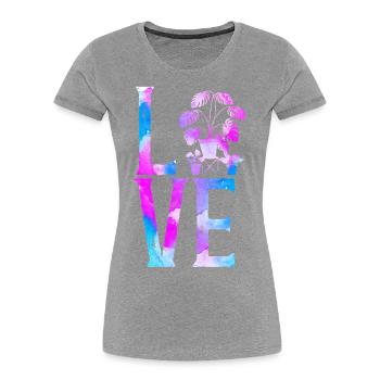 Plant Lover Gardening Monstera - Frauen Premium Bio T-Shirt - Navy - Vorne - Mia (176cm)