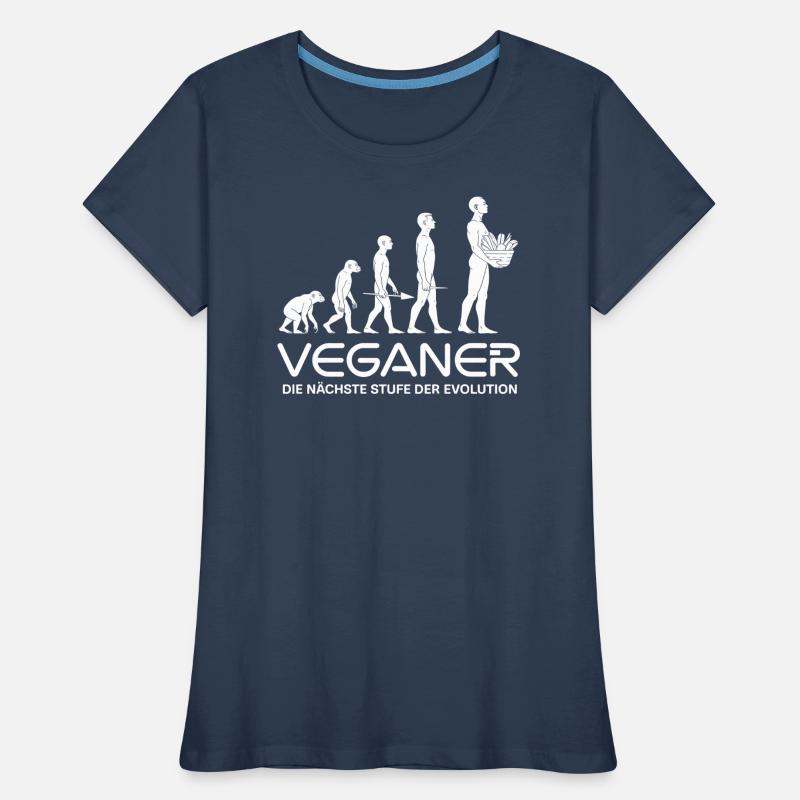 Veganer – Nächste Stufe der Evolution Frauen Premium Bio T-Shirt
