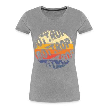 Bottrop Germany City Vintage Retro Skyline - Women's Premium Organic T-Shirt - navy - Front - Mia (176cm)