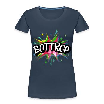 Bottrop Germany City Pop Art Comic Art - Women's Premium Organic T-Shirt - navy - Front - Mia (176cm)
