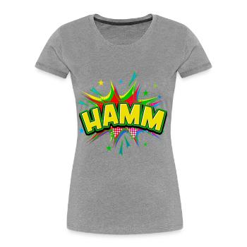 Hamm Germany City Pop Art Comic Art - Women's Premium Organic T-Shirt - navy - Front - Mia (176cm)