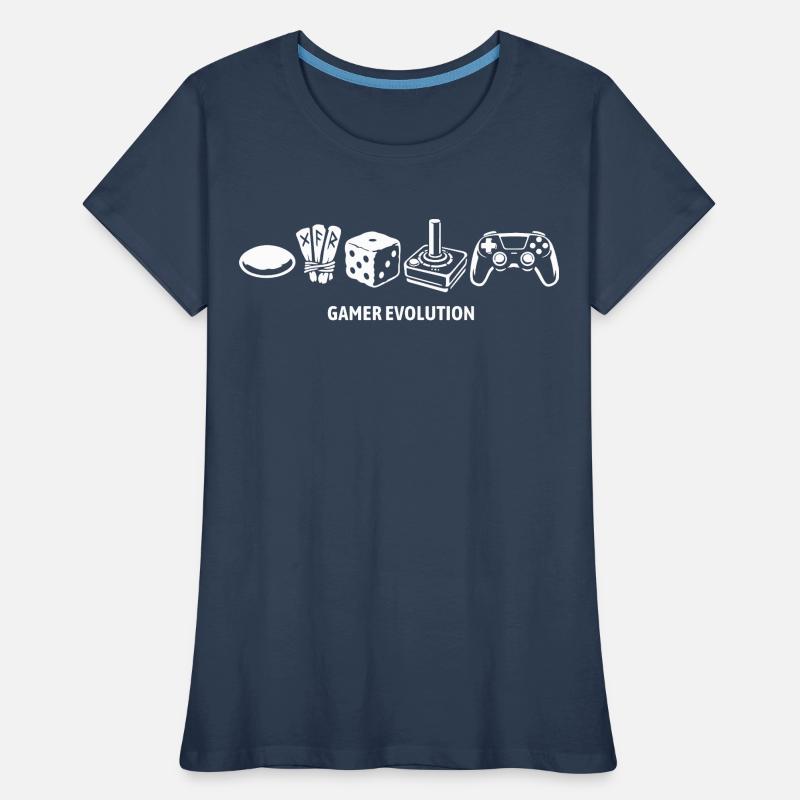 Controller Evolution | Gamer Frauen Premium Bio T-Shirt