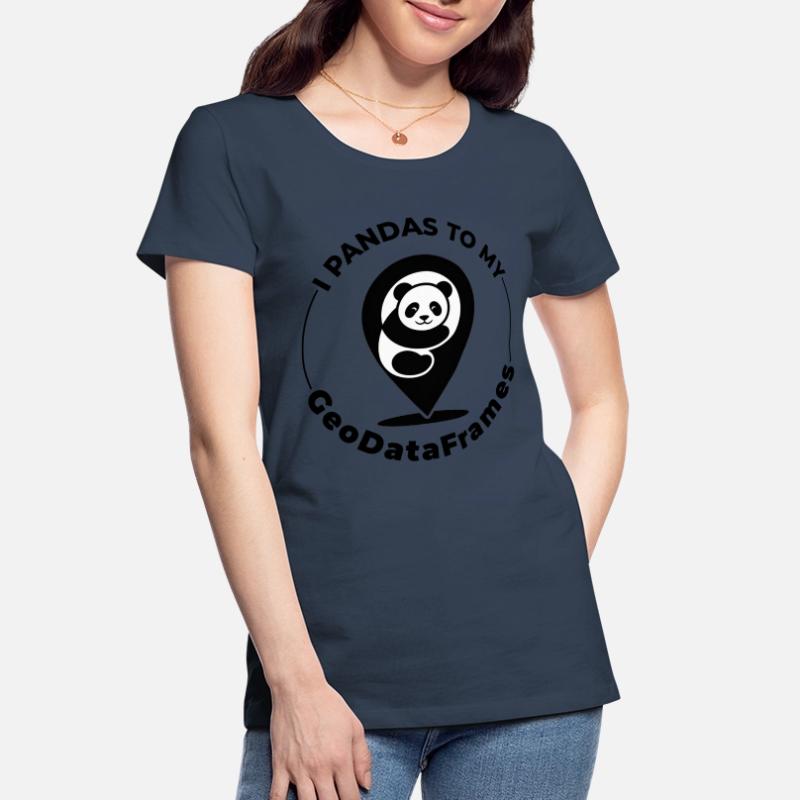 GeoDataFrames Pandas GIS Python Programming Women's Premium Organic T-Shirt