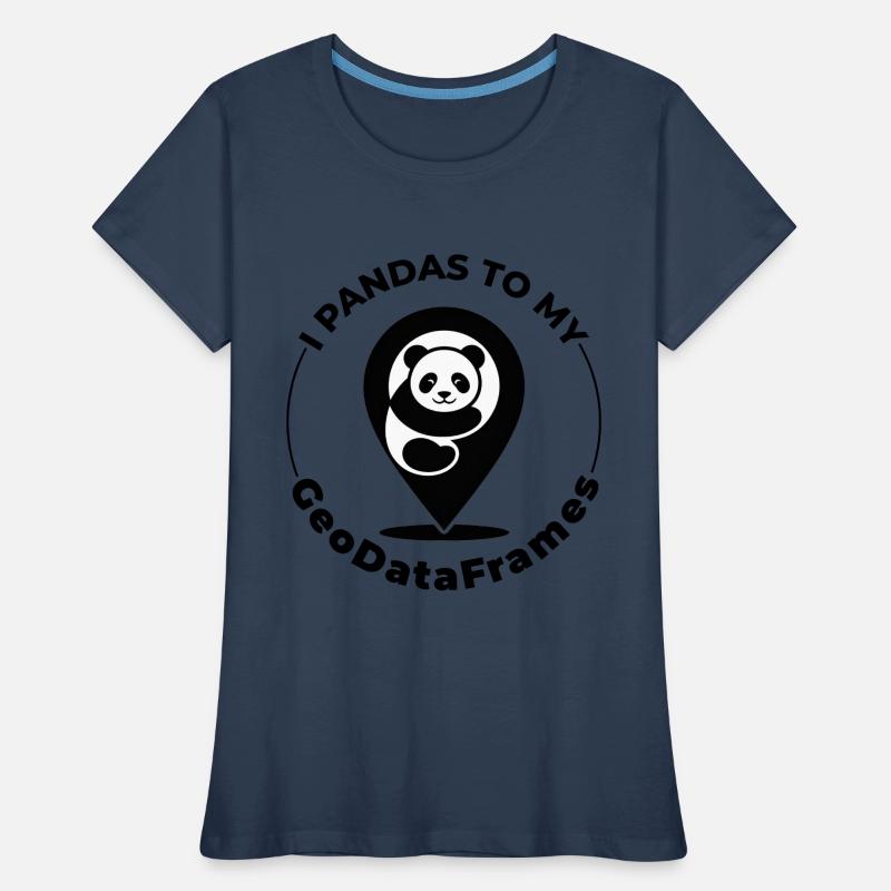 GeoDataFrames Pandas GIS Python Programmierung Frauen Premium Bio T-Shirt