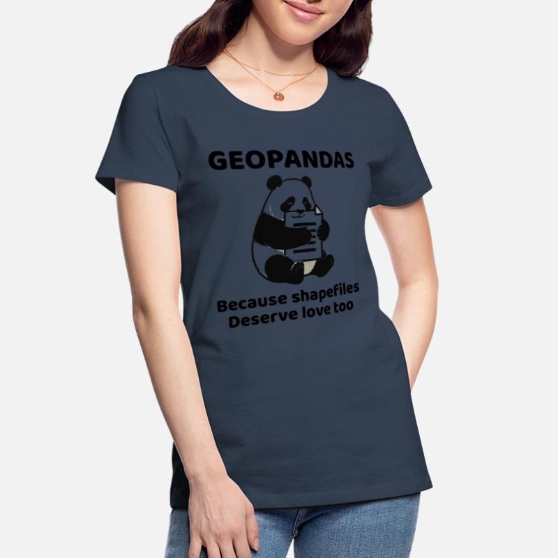 GeoPandas Shapefiles GIS Python Daten Liebe Frauen Premium Bio T-Shirt