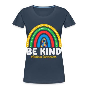Autism Awareness - Frauen Premium Bio T-Shirt - Navy - Vorne - Mia (176cm)
