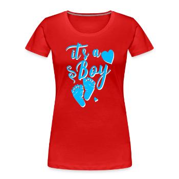 it s a boy 04 - Frauen Premium Bio T-Shirt - Navy - Vorne - Mia (176cm)