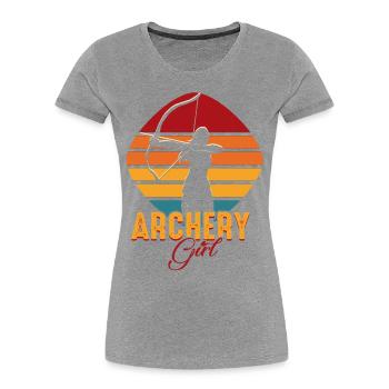 Archery Women Archer - Women's Premium Organic T-Shirt - navy - Front - Mia (176cm)