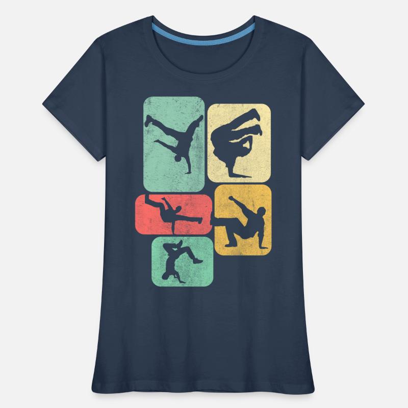 Retro Breakdance Breakdancer Dancing Women's Premium Organic T-Shirt