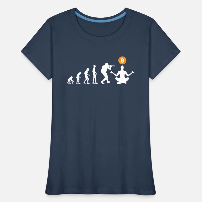 Bitcoin evolution Women's Premium Organic T-Shirt