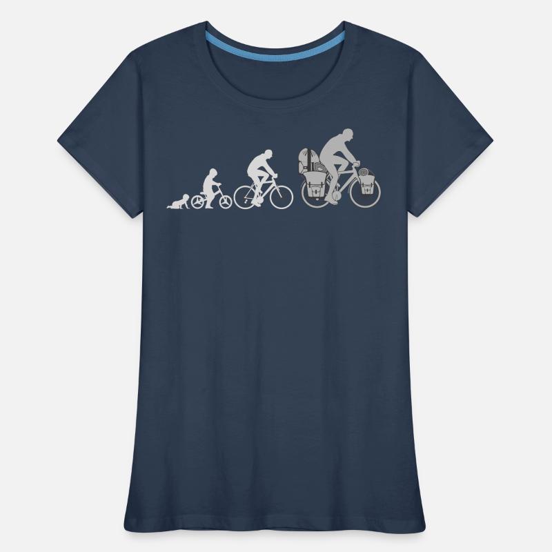 Evolution Cyclist, Cyclist Women's Premium Organic T-Shirt