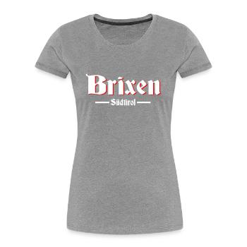 Brixen Südtirol - Frauen Premium Bio T-Shirt - Navy - Vorne - Mia (176cm)