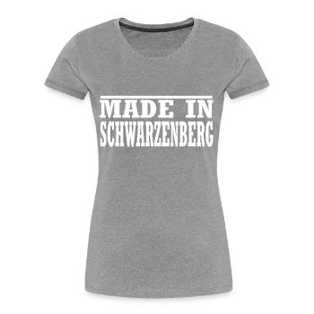 Schwarzenberg - Frauen Premium Bio T-Shirt - Navy - Vorne - Mia (176cm)