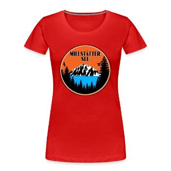 Millstätter See - Frauen Premium Bio T-Shirt -  - Vorne - Mia (176cm)