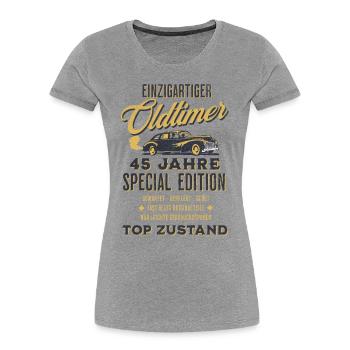 45. Geburtstag Oldtimer TOP ZUSTAND - Frauen Premium Bio T-Shirt -  - Vorne - Mia (176cm)