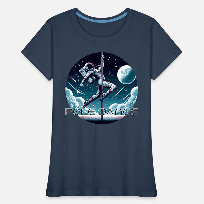 Pole Dance Astronaut Pole Dance Gift Women's Premium Organic T-Shirt