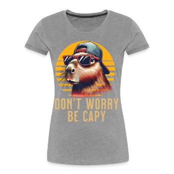 Capybara - Frauen Premium Bio T-Shirt -  - Vorne - Mia (176cm)