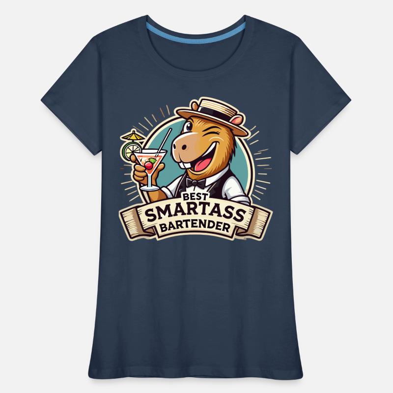 Bartender Bartender Capybara Capy Gift Women's Premium Organic T-Shirt