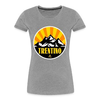 Trentin - T-shirt bio Premium Femme - bleu marine - Devant - Mia (176cm)