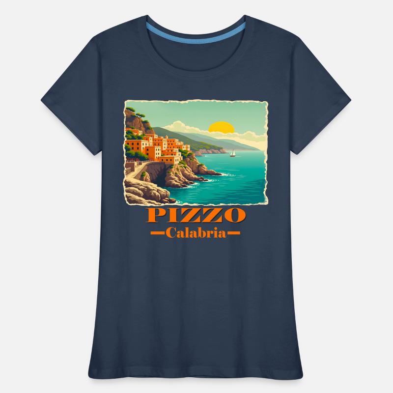 Pizzo Kalabrien orange Frauen Premium Bio T-Shirt