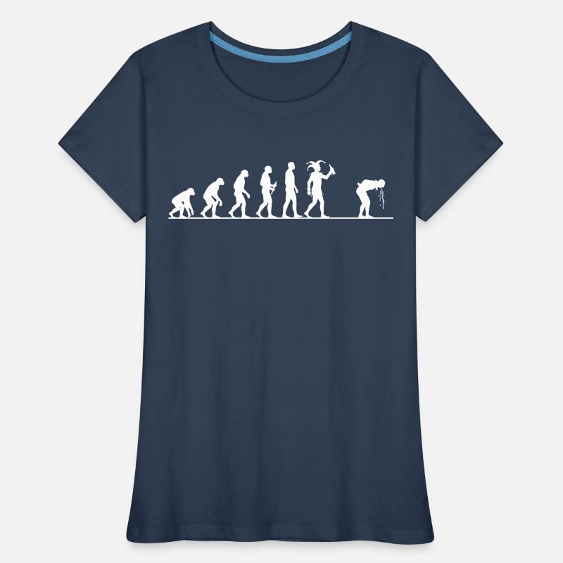 Karneval Evolution – Vom Affen zum Narren Frauen Premium Bio T-Shirt