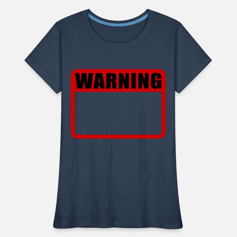 Warning Shield Warning Warning Shield Vector Women's Premium Organic T-Shirt