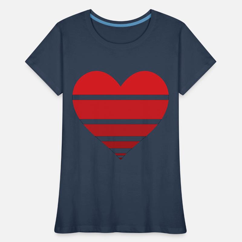 Heart Pattern Gift Women's Premium Organic T-Shirt