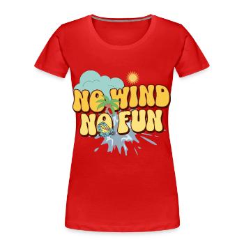 Kitesurf Kitesurfer Kiteboard - T-shirt bio Premium Femme - bleu marine - Devant - Mia (176cm)