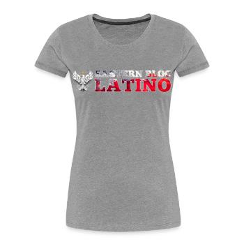 Ostblock Latino Pole Polen weißer Adler Geschenk - Frauen Premium Bio T-Shirt - Navy - Vorne - Mia (176cm)