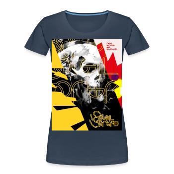 Dunkle Sonne - Frauen Premium Bio T-Shirt - Navy - Vorne - Mia (176cm)
